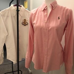 Lot of two Ralph Lauren slim fit button downs